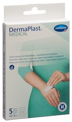 DERMAPLAST Medical Transparentverb 7.2x5cm 5 Stk