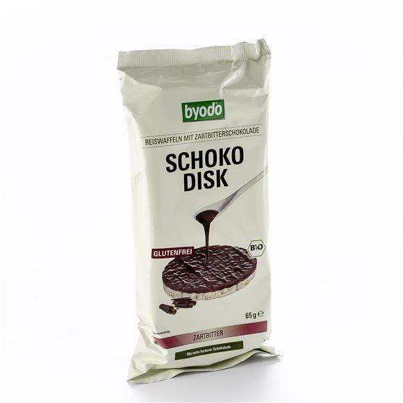 BYODO Reiswaffeln Zartbitter-Schokolade o G 65 g