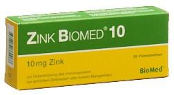 ZINK BIOMED 10 Filmtabl 50 Stk