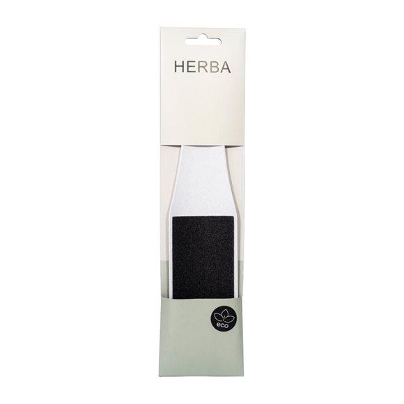 HERBA Doppelfussfeile Weizenstroh lucent white