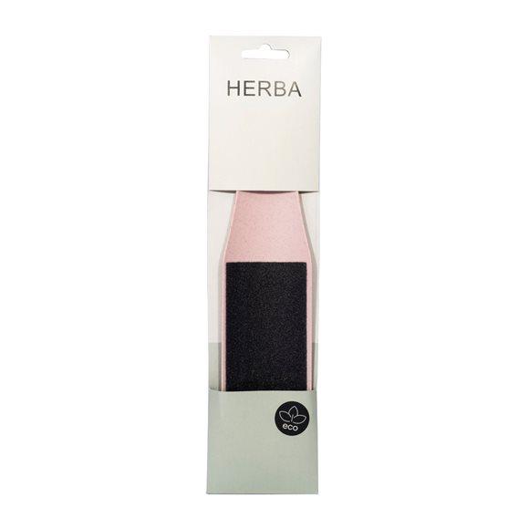 HERBA Doppelfussfeile Weizenstroh silver pink
