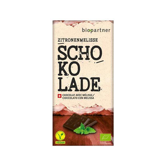 BIO PARTNER Schokolade Zartbitter Zitronenmel 75 g