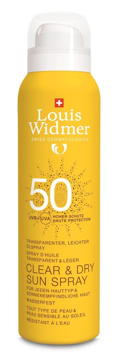 WIDMER Clear&Dry Sun LSF50 o Parf Spr 200 ml