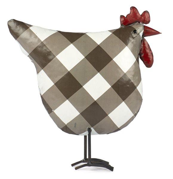 HERBORISTERIA Dekofigur Huhn Karo brown