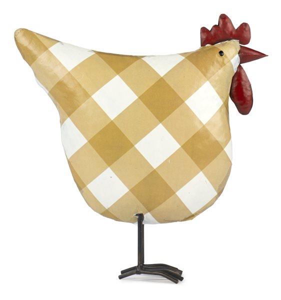 HERBORISTERIA Dekofigur Huhn Karo yellow