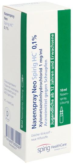 NASENSPRAY NEO Spirig HC 0.1 % Fl 10 ml