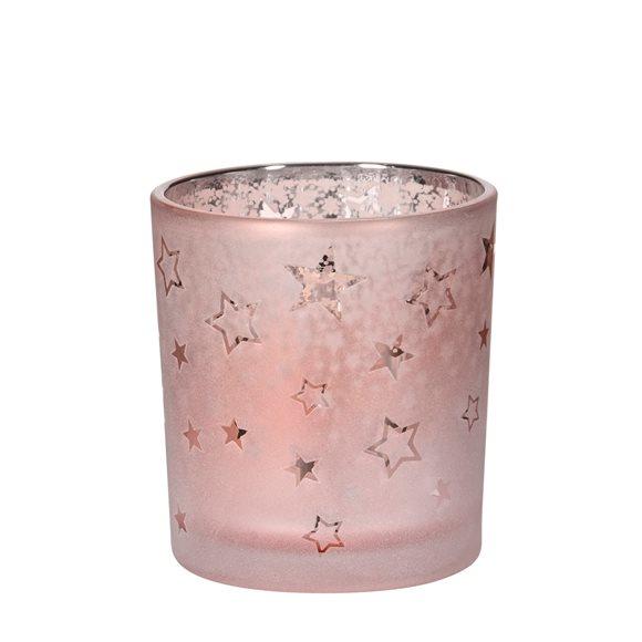 HERBORISTERIA Windlicht Stars Rose klein