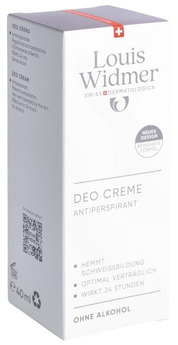 WIDMER Deo Creme Antiperspirant parf 40 ml