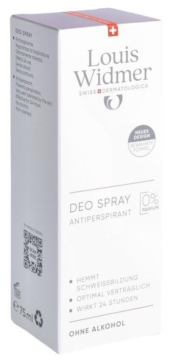 WIDMER Deo Spray Antiperspirant o Parf 75 ml