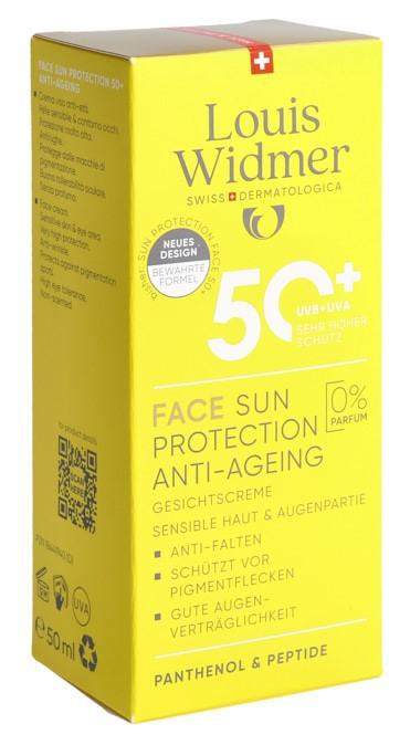 WIDMER Face Sun Prot Anti-Ag LSF50+ o Parf 50 ml