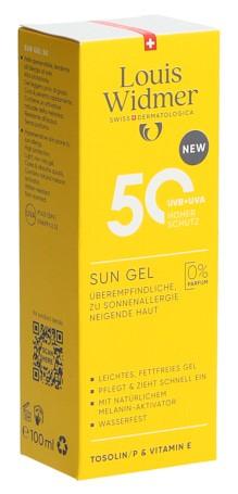 WIDMER Sun Gel LSF50 o Parf 100 ml
