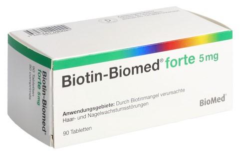 BIOTIN Biomed forte Tabl 5 mg Blist 90 Stk