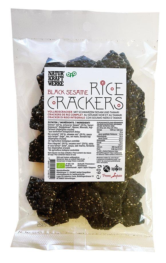 NATURKRAFTWERKE Rice Crackers Black Sesa Bio 60 g