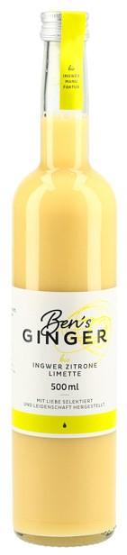BEN'S GINGER Ingw-Zit-Limettenkonz Bio o/Z 500 ml