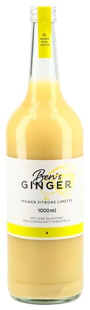 BEN'S GINGER Ingw-Zit-Limettenkonz Bio o/Z 1000 ml