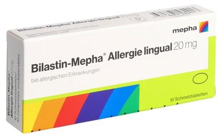 BILASTIN Mepha Allergie lingual 20 mg 10 Stk