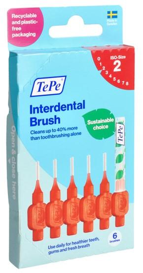 TEPE Interdental Brush 0.5mm rot 6 Stk