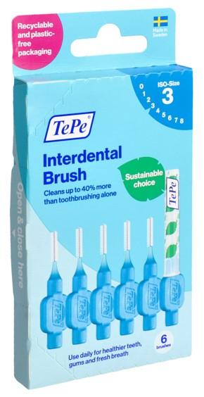 TEPE Interdental Brush 0.6mm blau 6 Stk