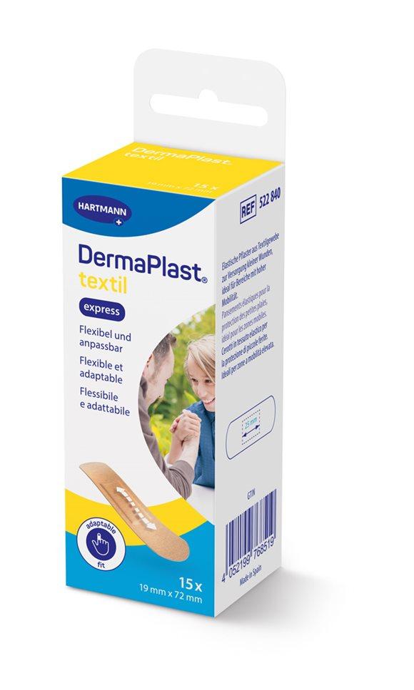DERMAPLAST Text Expr Strips 19x72mm 15 Stk