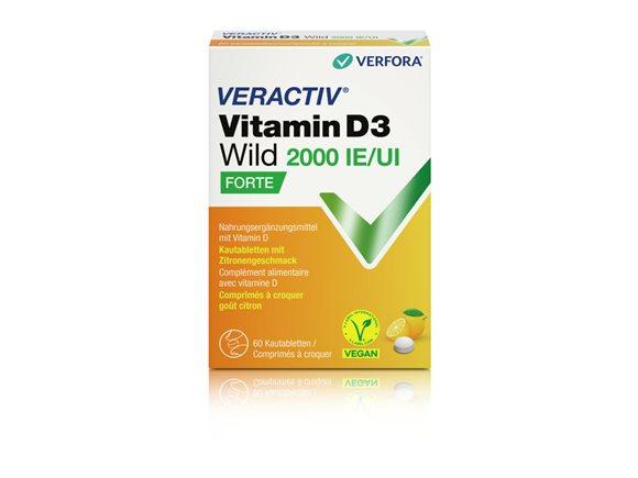 VERACTIV Vitamin D3 Wild Kautabl 2000 IE 60 Stk