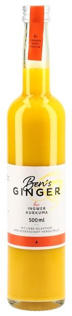 BEN'S GINGER Ingwer-Kurkumakonzen Bio 500 ml