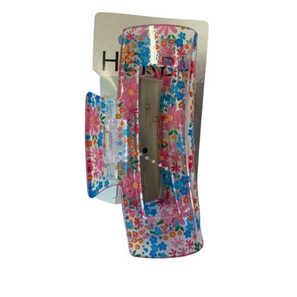 HERBA Haarklammer Acryl ca 10cm Blumen