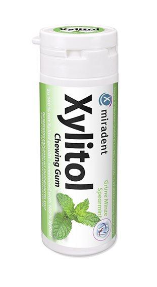 MIRADENT Xylitol Kaugummi Spearmint 200 Stk
