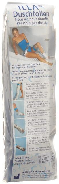ILLA Dusch Schutzfolie 110x40cm Bein Btl 5 Stk
