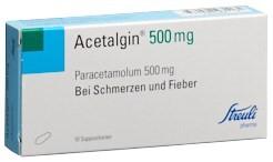 ACETALGIN Supp 500 mg 10 Stk