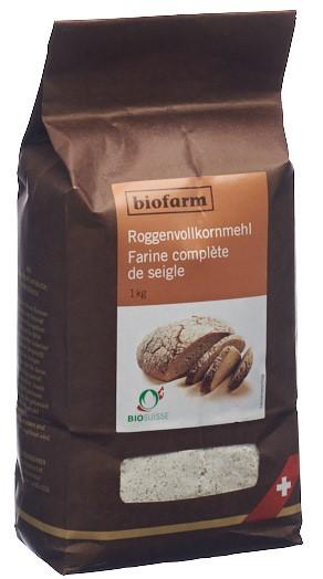 BIOFARM Roggen Vollkornmehl Knospe Btl 1 kg