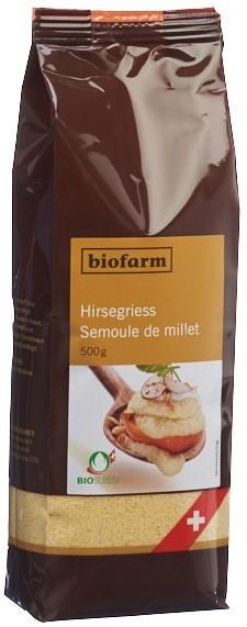 BIOFARM Hirsegries Knospe Btl 500 g