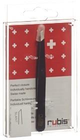 RUBIS Pinzette schräg schwarz Inox