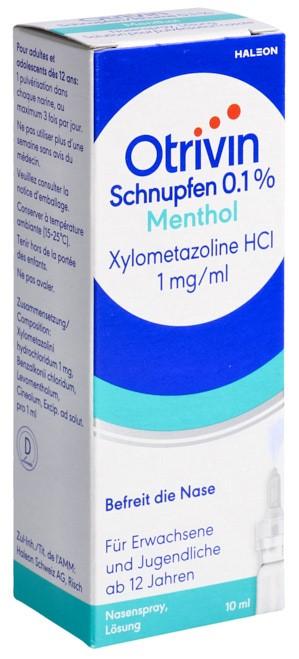 OTRIVIN Schnupfen Dosierspray 0.1 % Menthol 10 ml