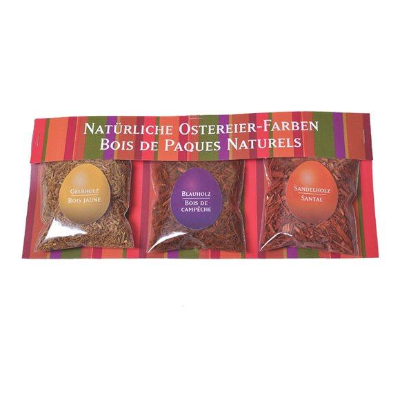 HERBORISTERIA Osterhölzer Set sandel gelb blau