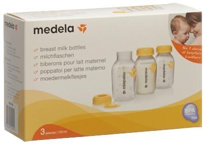 MEDELA Milchflasche 150ml inkl Deckel m Einl 3 Stk