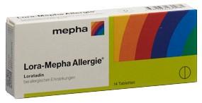 LORA Mepha Allergie Tabl 10 mg 14 Stk
