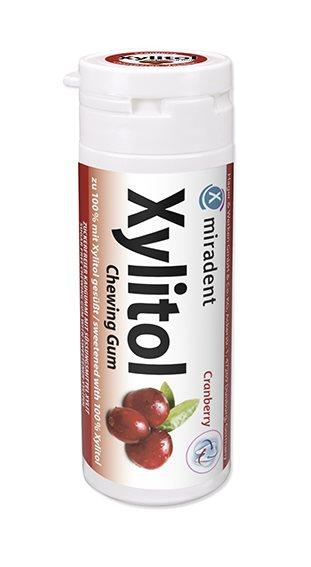 MIRADENT Xylitol Kaugummi Cranberry 30 Stk