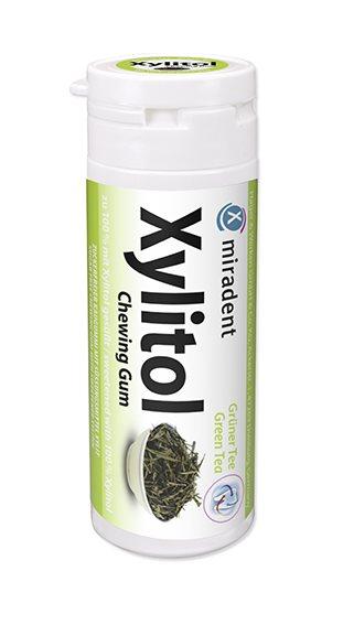 MIRADENT Xylitol Kaugummi Grüner Tee 30 Stk