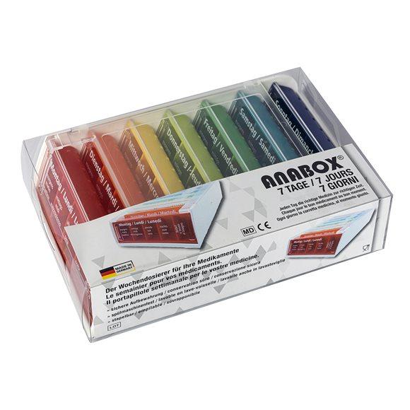 ANABOX Medidispenser 7Tage bunt