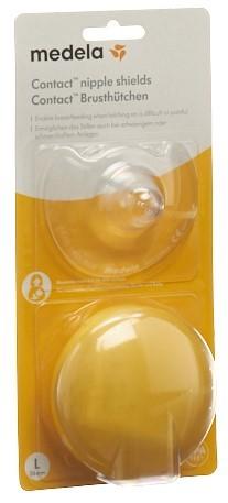 MEDELA Contact Brusthütchen L 24mm mit Box 1 Paar