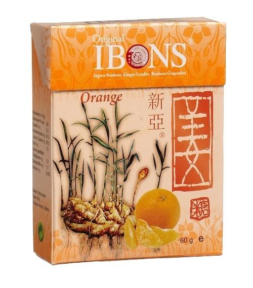 IBONS Ingwer Bonbon Orange Box 60 g