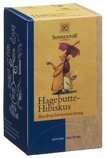 SONNENTOR Hagebutte Hibiskus Tee 18 Btl 3 g