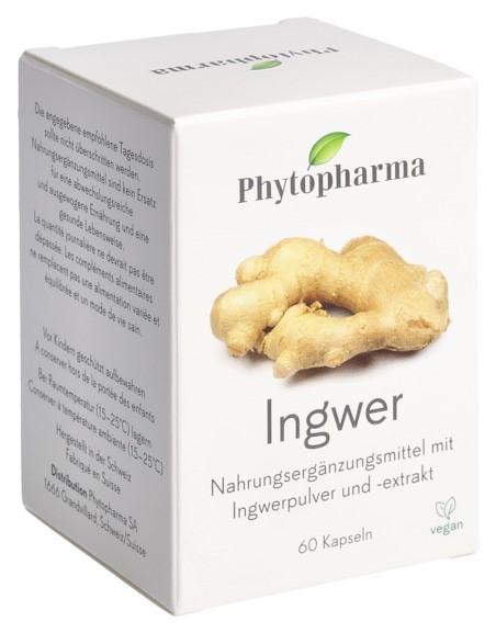 PHYTOPHARMA Ingwer Kaps 365 mg 60 Stk
