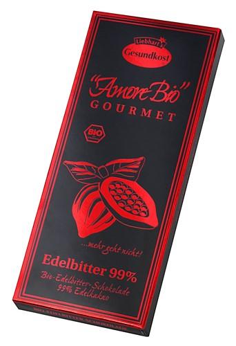 LIEBHARTS Edelbitt Schoko 99% Kakao Tafel Bio 80 g