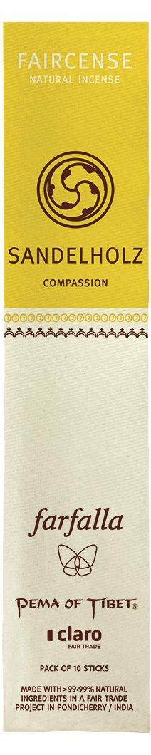 FAIRCENSE Räucherstäbchen Sandelholz/Compas 10 Stk