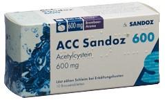 ACC Sandoz Brausetabl 600 mg Brombeeraroma 10 Stk