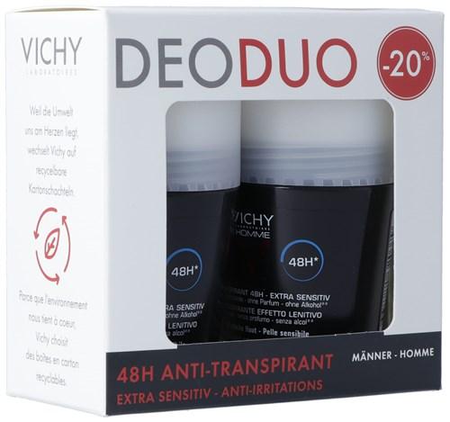 VICHY Homme Deo empf H 48H Duo-20% 2 Roll-on 50 ml