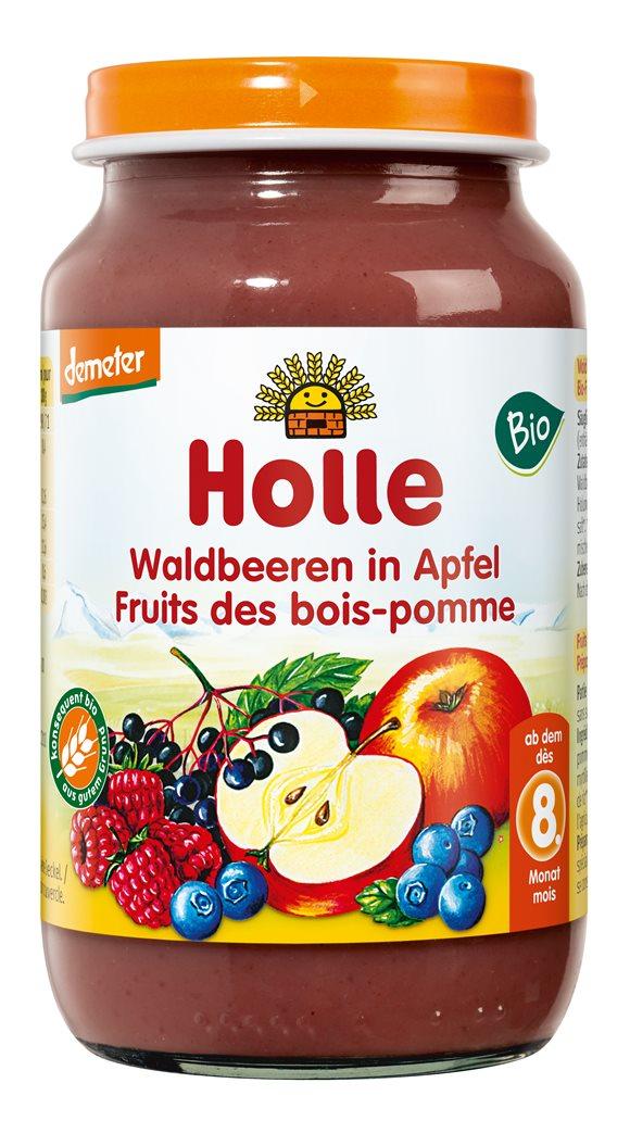 HOLLE Waldbeeren in Apfel Bio 220 g