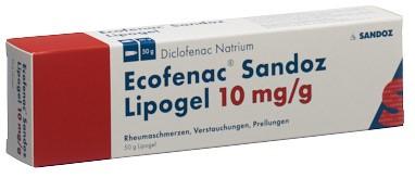 ECOFENAC Sandoz Lipogel 1 % Tb 50 g