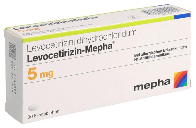 LEVOCETIRIZIN Mepha Filmtabl 5 mg 30 Stk